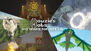 Mowzies Mobs V15 for Minecraft PE 118  AddonITS MR JRRAVAN [upl. by Dnamron]