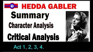 Hedda Gabler Summary analysis NotesEnglish Drama [upl. by Ardra]