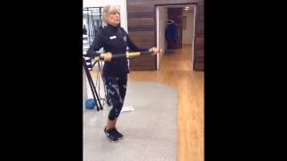 Add Upper Body to Lunges with Queenax and TRX RIP Trainer [upl. by Electra]