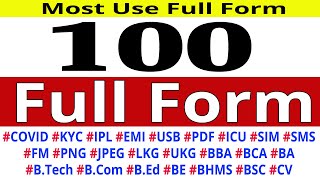 Most use full form  Full Forms List  Abbreviations  Stands for  GK questions fullform gk [upl. by Amalbena]