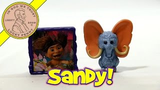 The Croods 4 Mousephant amp Sandy  2013 McDonalds Happy Meal Toy Review [upl. by Allistir]