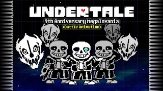 Undertale  9th Anniversary Special 22  9th Anniversary Sans Fight  Battle Animation [upl. by Yaluz534]