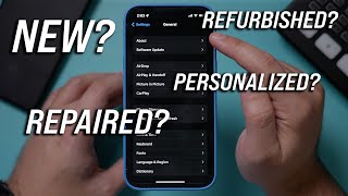 How to Check if iPhone is Refurbished or New or Personalized [upl. by Dinsmore]