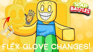 So The Flex Glove Got A Change  Slap Battles Roblox [upl. by Remmer776]