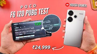 Poco F6 120FPS Pubg Test With FPS Meter Heating amp Battery Test 🔥 [upl. by Aleksandr]