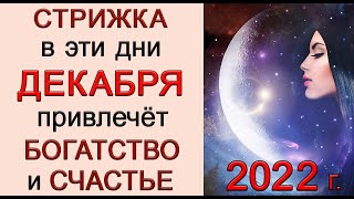 ДЕКАБРЬ 2022 гСамые ДЕНЕЖНЫЕ ДНИ для СТРИЖКИ волосЭзотерика Для Тебя [upl. by Ahsilat]