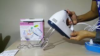 Keimav 7Speed HE133 Professional Electric Whisks Hand Mixer White [upl. by Eneri681]