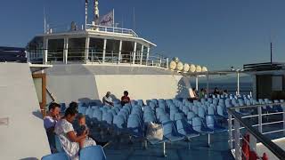 The Ano Hora II ferry from Corfu to Igoumenitsa – 072017 [upl. by Areema]