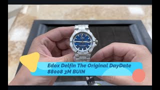 Edox Delfin The Original DayDate 88008 3M BUIN [upl. by Sallee]