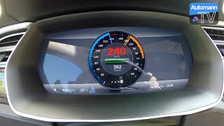 2015 Tesla Model S P85 D 700hp  0240 kmh acceleration 60fps [upl. by Adnilec492]