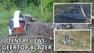 GeerTop 1 Person 34 Season Bivy Tent Review [upl. by Yllaw]