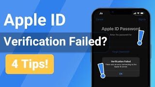 3 Ways How to Fix Apple ID Verification Failed on iPhoneiPad 2023 [upl. by Laetitia]