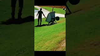 Epic Wheelbarrow Fail You wont stop laughing shorts meme funny fyp [upl. by Lekcim]