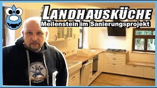 Landhausküche😅ein Meilenstein in unserem Sanierungsprojekt [upl. by Assetal]