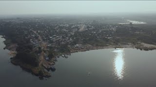 Cinematic DJI Mini 2 footage of Samfya Harbour on Lake Bangweulu Zambia [upl. by Englebert]