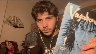 ASMR Manga Tapping Scratching Ramble Vagabond whispered [upl. by Rahs650]