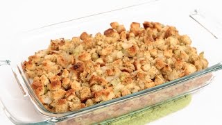 Classic Stuffing Recipe  Laura Vitale  Laura in the Kitchen Episode 843 [upl. by Eidroj]