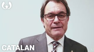 Artur Mas speaking Catalan  Romance languages  Wikitongues [upl. by Sisely]