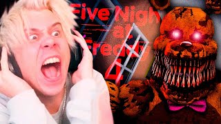 RUBIUS JUEGA 5 NOCHES CON ALFREDO  FNAF 4 [upl. by Ahsinhoj717]