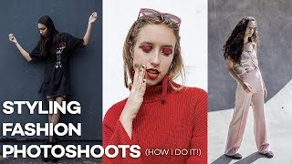 HOW I STYLE FASHION PHOTOSHOOTS  PHOTO TALK [upl. by Oznohpla401]