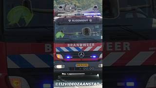 Brandweer Rijsenhout met spoed naar een grote brand in Haarlem feuerwehr firebrigade 112 911 [upl. by Edra822]