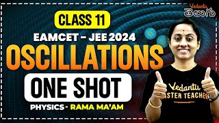 Oscillations Class 11 Physics One Shot  Class 11 Chapter 14  EAMCETNEETJEE 2024 KRD Madam [upl. by Annairda345]