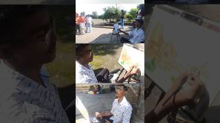 Live Watercolor Painting At Gondeshwar Temple Sinnar [upl. by Lavelle]