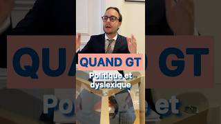 Politique et dyslexique… c’est chaud 😂 humour politics dyslexia shorts [upl. by Adyahs]