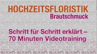 Trailer Videotraining Brautschmuck Hochzeitsfloristik [upl. by Nylirej]