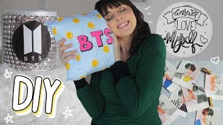 DIY DECORAÇÃO PARA O QUARTO KPOP BTS  IDEIAS PARA ARMY [upl. by Atiuqan988]