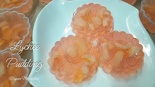 ENAK SEGAR CANTIK ‼️ PUDING LECI MANIS ASAM SEGAR  LYCHEE PUDDING RECIPE  AGAR  AGAR LECI [upl. by Romalda]