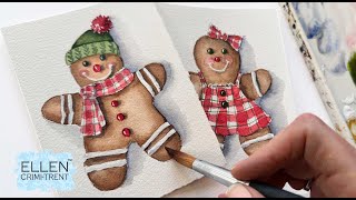 Must try watercolor technique watercolor Christmas Cards [upl. by Dusza]