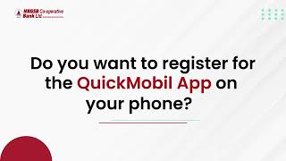 Do you want to register for the QuickMobil App on your phone  NKGSB Cooperative Bank [upl. by Hanan293]