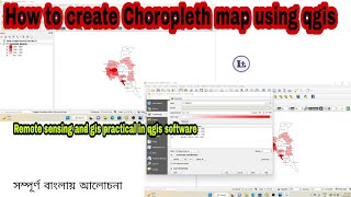 Qgis tutorial  4  Make a Choropleth map in qgis [upl. by Gudrin]