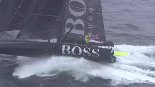 The incredible footage of Hugo Boss and Banque Populaire North of the Kerguelen [upl. by Edholm]