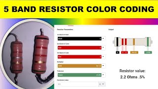 947 knowing value of 5 band power resistor color code [upl. by Cristobal]