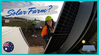 Vlog de Solar Farm ¿Trabajo instalando paneles solares [upl. by Rebmik192]