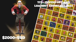 TF2  Inventory And Loadout Showcase 2024 2000 USD [upl. by Ordnajela]