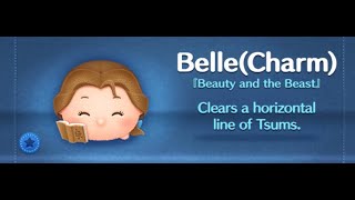 Disney Tsum Tsum Belle Charm SL6 Gameplay [upl. by Yniatirb]