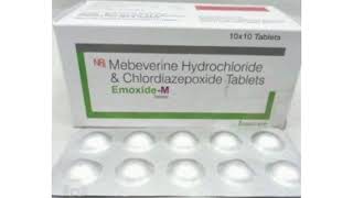 Emoxide M Tablets Mebeverine Hydrochloride amp Chlordiazepoxide Tablets [upl. by Mattson]