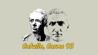 Catullo carme 93 Lettura metrica [upl. by Pontius]