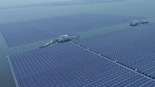 Worlds largest floating solar farm in E China [upl. by Neirod709]