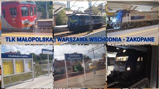 Warszawa Wschodnia  Zakopane z okna pociągu TLK Małopolska [upl. by Anaujait841]