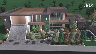 Roblox  Bloxburg 30k Botanical Modern Aesthetic Mansion  Speedbuild [upl. by Gurevich]