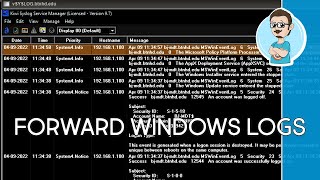 Kiwi Syslog Server  Configure Event Log Forwarder for Windows [upl. by Gayelord]