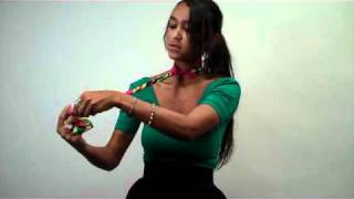 How to Tie a Scarf Rosette Neck Wrap [upl. by Ocer]