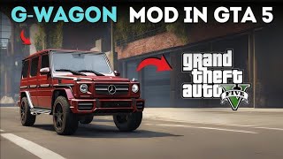 how to install gta 5 g wagon mode  gta 5 me g wagon kese install karein  car mods [upl. by Adnilab]