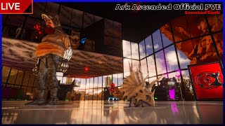 Ark GRINDING BONES AND TAMINGFEAR ASCENDED  100 FOLLOWER GOAL [upl. by Greenstein616]