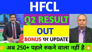 Hfcl share latest news  Hfcl stock latest news today Hfcl share analysis hfcl share q2 result out [upl. by Anemaj18]