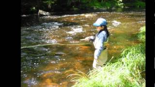 Learning to fly fish in NH  Piscataquog River [upl. by Dennison]